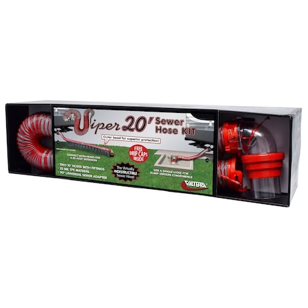 Valterra VIPER SEWER HOSE KIT, 20', BOXED D04-0475